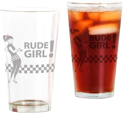 Cafepress Ska Rude Girl Pint Glass 16 Oz Drinking Glass