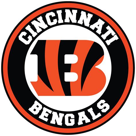 Cincinnati Bengals Circle Logo Vinyl Decal Sticker 5 Sizes Sportz