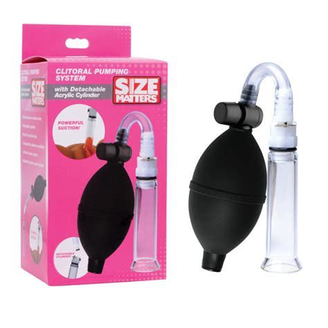 Xr Brands Size Matters Clitoral Pumping System With Detachable Acrylic Cylinder Clear Eve