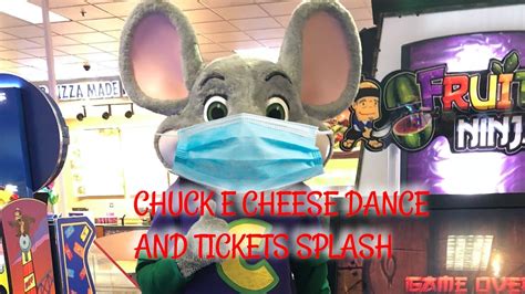 Dancing And Tickets Splash With Chuck E Cheese Dance Youtube