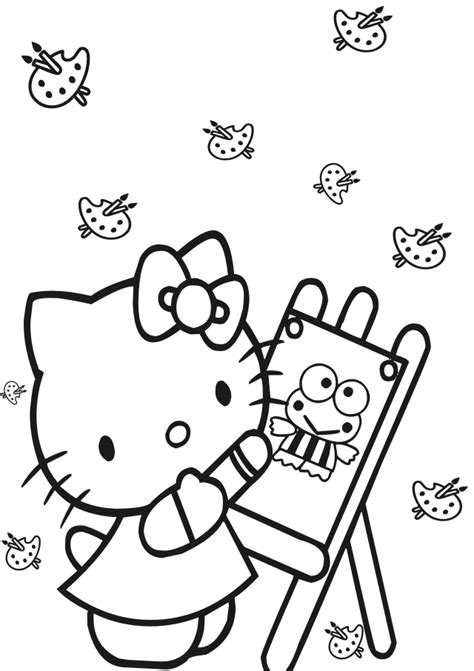 Bring Some Cuteness To Your Coloring With Hello Kitty Coloring Pages