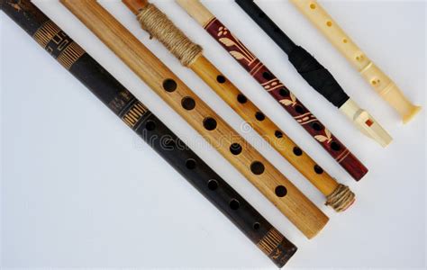 Wooden Flutes With Holes Stock Photo Image Of Wood Play 85409752