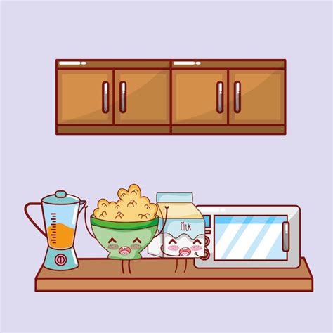 Premium Vector Kitchen Items Cartoon Kawaii Cartoon