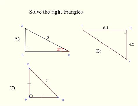 Solve Right Triangles