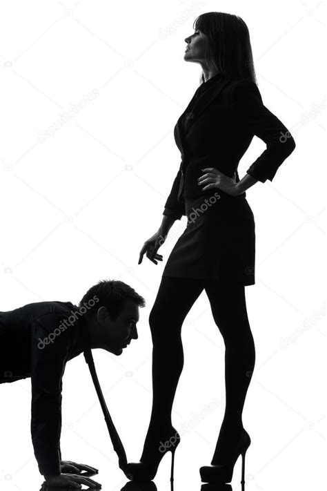 Couple Woman Seductress Bonding Concept Silhouette Stock Photo By