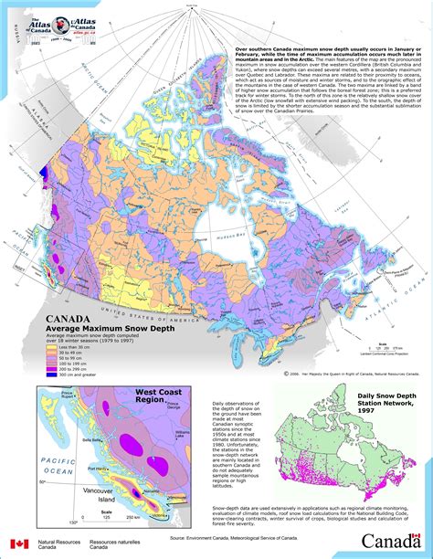 Online Map Of Canada Snow Depth