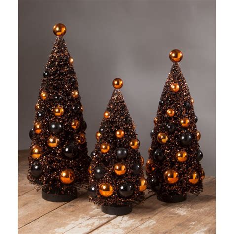 Magic Halloween Glitter Bottle Brush Tree Large By Bethany Lowe Designs