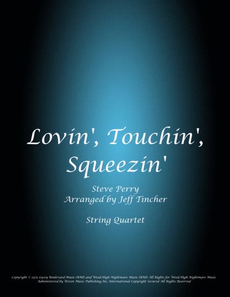 Lovin Touchin Squeezin Sheet Music Journey String Quartet