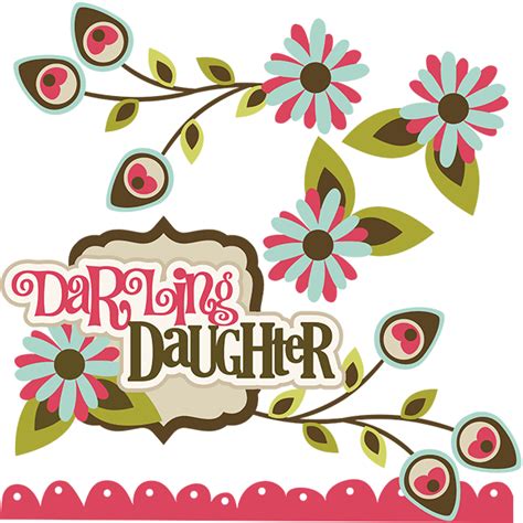 Darling Daughter SVG daughter svg file daughter scrapbook ...