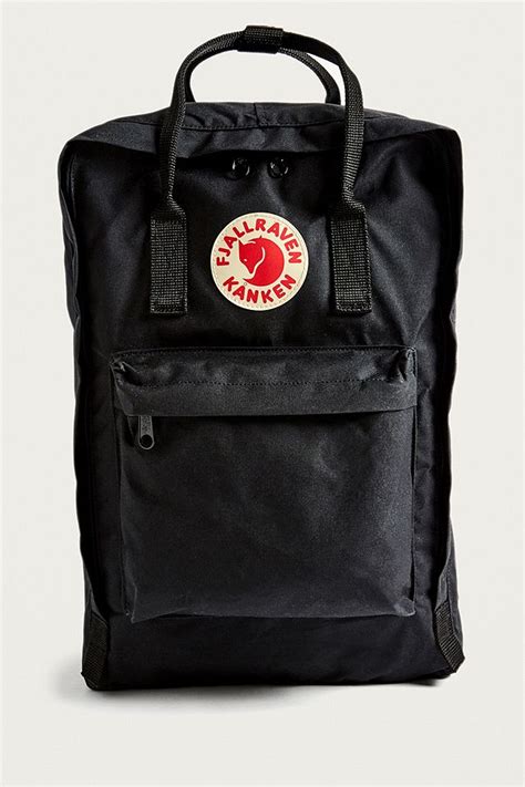 Fjallraven Kanken Big Black Backpack Urban Outfitters Uk