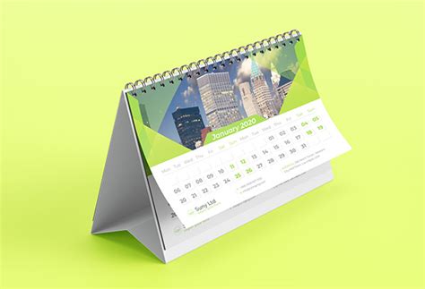 Desk Calendar 2020 Behance