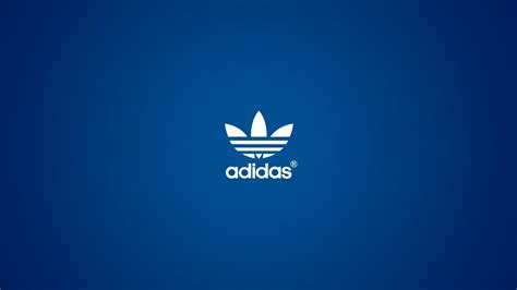 Full Hd Wallpaper Adidas Logo Blue Background Desktop Backgrounds Hd 1080p
