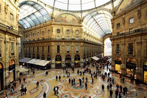 Oldest Active Shopping Mall In The World The Galleria In Milan Built