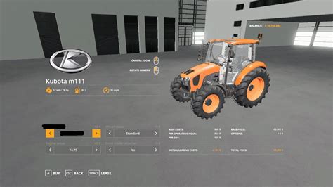 Kubota M5111 Edycja V10 Fs19 Farming Simulator 22 Mod Fs19 Mody