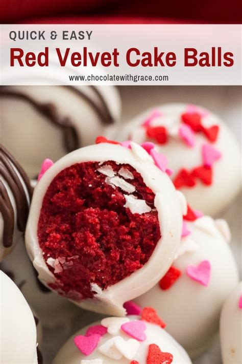 A light chocolate red velvet cake with lots of addictive cream cheese frosting and a crown of buttercream roses. Red Velvet Cake Balls - Chocolate With Grace