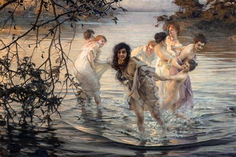 Paul Émile Chabas Dancing Nymphs 1899 Art Print Canvas Etsy