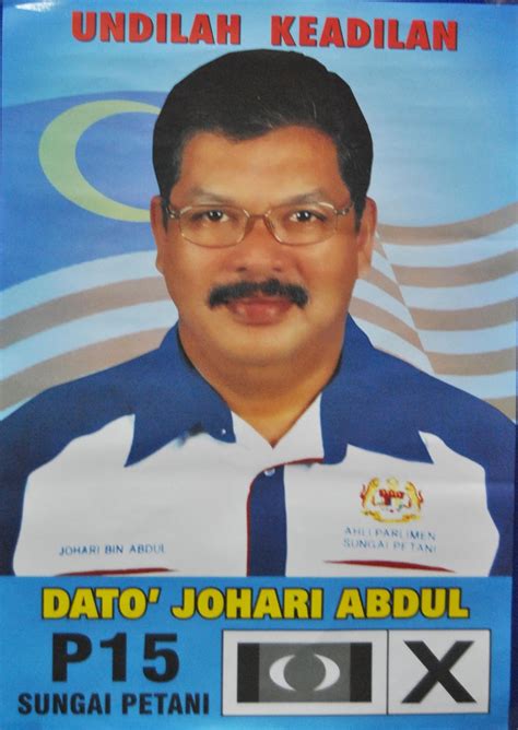 Former second finance minister datuk seri johari abdul ghani has emerged as the second largest shareholder of media prima bhd after acquiring another 54.37 million shares in the group today.following the acquisition — made through his private investment vehicle jag capital holdings sdn bhd — johari has a direct holding of 15.15% or 168.02 million shares in the. senarai calon PR Kedah PRU13: CALON PKR P.015 SUNGAI ...