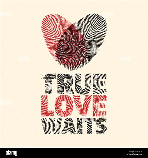 Christian Print True Love Waits Stock Vector Image And Art Alamy