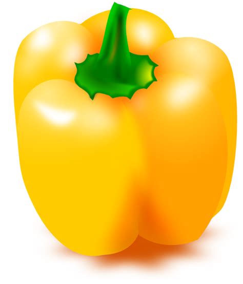 Yellow Pepper Clip Art At Vector Clip Art Online Royalty