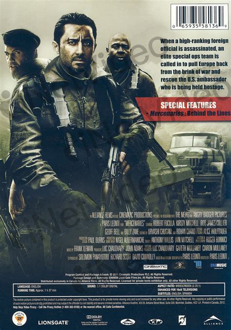 Mercenaries On Dvd Movie