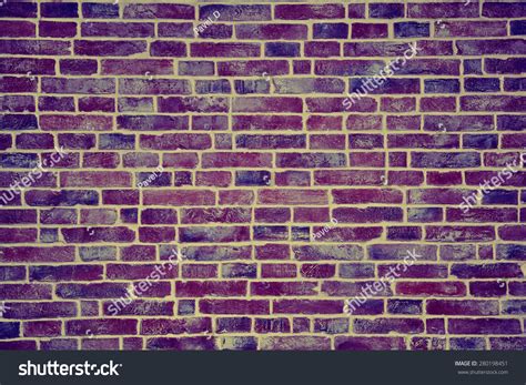 Dark Purple Brick Wall Texture Vintage Background Stock