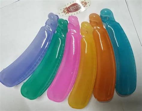 Venus Plastic Banana Hair Clutchers Pack Size 12 Pieces Pack Of 12 Packaging Type Packet At