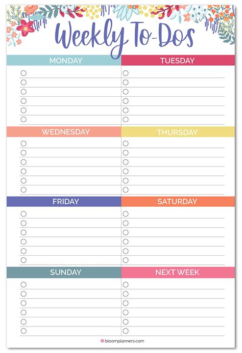 Buy Bloom Daily Planners Undated Weekly Tear Off To Do List Planning