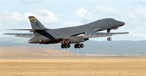 A B 1 Bomber Crashes While Trying To Land At A South Dakota Air Force