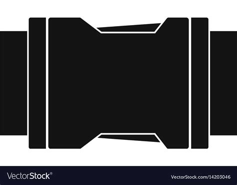 Side Release Buckle Icon Simple Style Royalty Free Vector