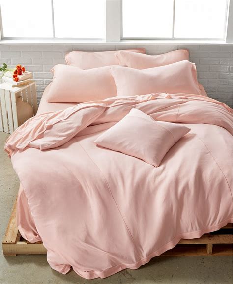 Calvin Klein Modern Cotton Julian Queen Duvet Cover Pink Bedding