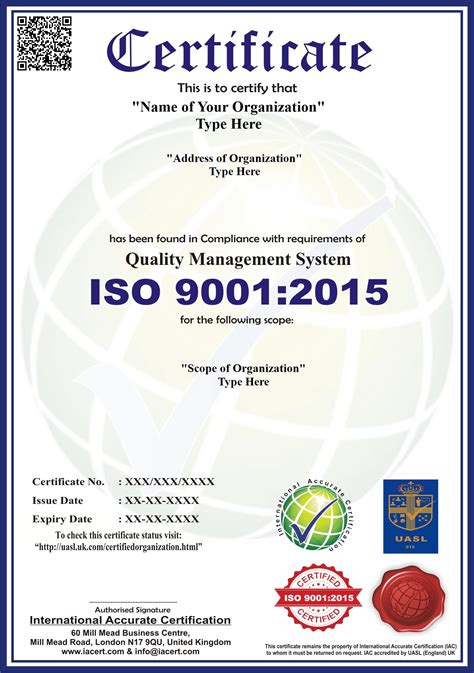 Iso 90012015 Iso 9001 Certification Iso 9001