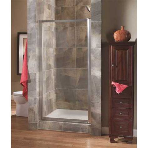 Foremost Tdsw2765 Cl Sv Tides 25 In To 27 In X 65 In Framed Pivot Shower Door In Silver With