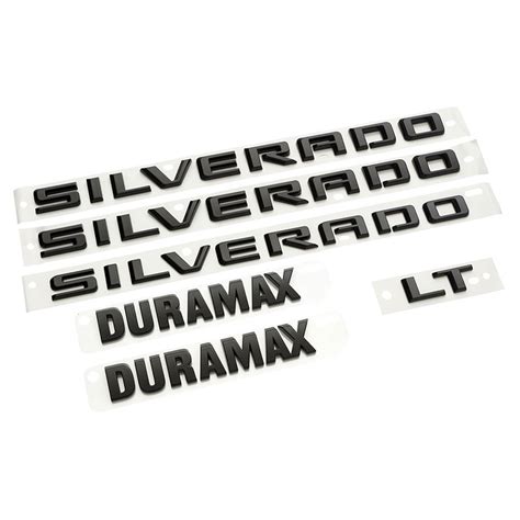 2023 Silverado 1500 Black Emblems Silverado Duramax Lt Bodyside