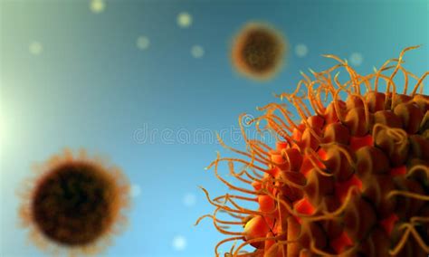 Viruses That Cause Infection Of The Body Stock Illustration