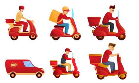 Free delivery ali hassan juice point. Food Delivery Service Icons Set | Meal delivery service ...