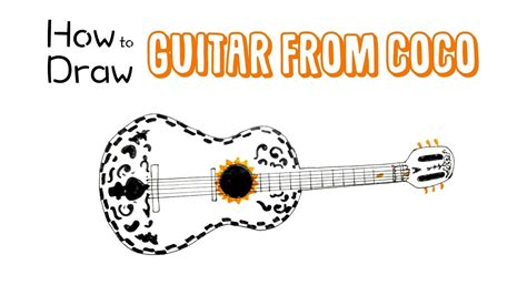 How To Draw The Guitar From Coco Youtube