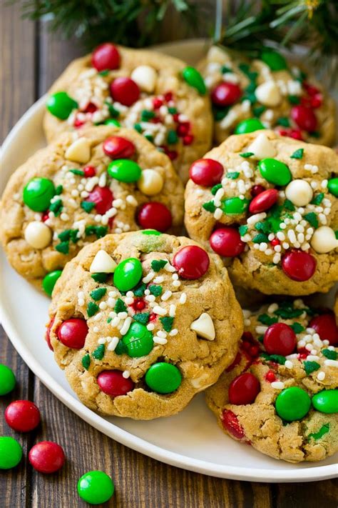 This christmas cookie recipe has the perfect balance of cinnamon, ginger and allspice, combined with the deep, rich taste of molasses. Monster Cookies (Christmas Version) - Dinner at the Zoo