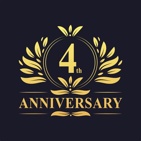 What to do with italian and. 4th Anniversary Gold Logo - Download Free Vectors, Clipart ...