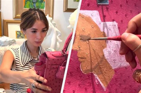 How Heart Evangelista Painted On Jinkee Pacquiaos Bag Abs Cbn News