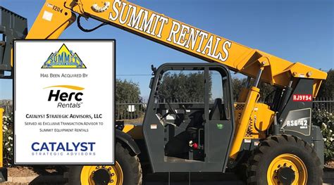 Herc Rentals Acquires Southern Californias Summit Equipment Rentals