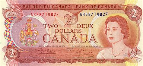 Canadian Two Dollar Bill Canadian Money Dollar Dollar Banknote