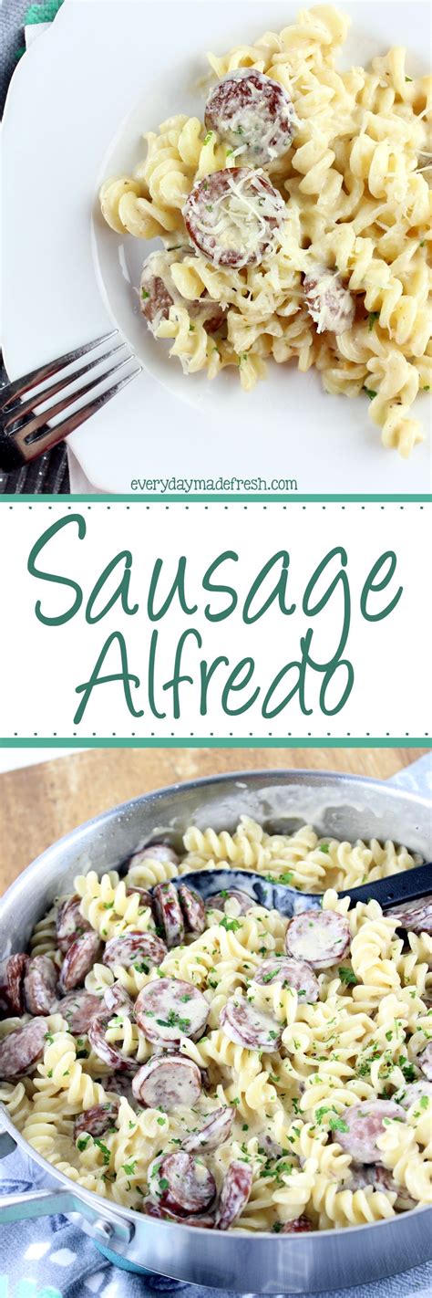 This is the american cheese of sausage: Sausage Alfredo | Recipe | Cooking recipes, Smoked sausage ...