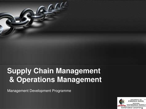 Ppt Supply Chain Management And Operations Management Powerpoint