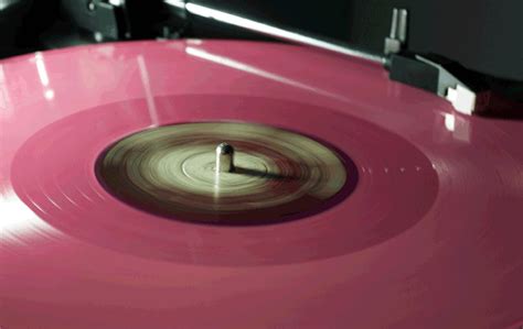 Fast Spinning Pink Vinyl Music Cover Photos Aesthetic  Mood 
