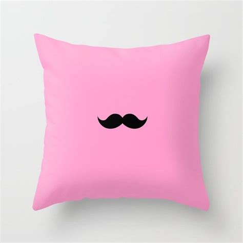 Moustache Pillow Society6 Pillows Throw Pillows Mustache Pillow