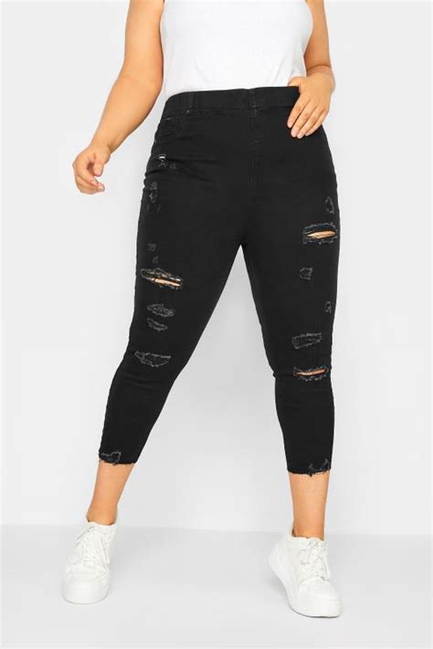 Womens Plus Size Ripped Jeans Yours Clothing