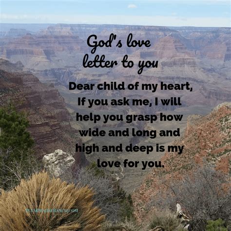Gods Love Letter To His Daughter Letter Bhw