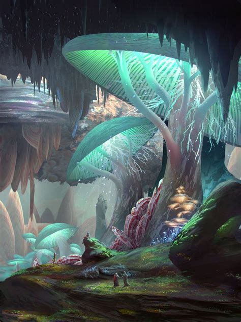 Izkal Caverns By Jamescombridge Magical Place Scenery Fantasy Art