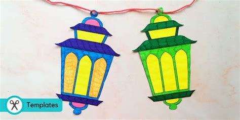 Ramadan Lantern Printables Ramadan Activities Twinkl