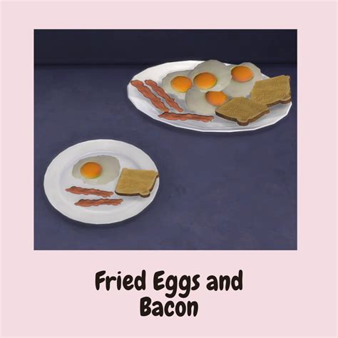 Install Fried Eggs And Bacon The Sims 4 Mods Curseforge